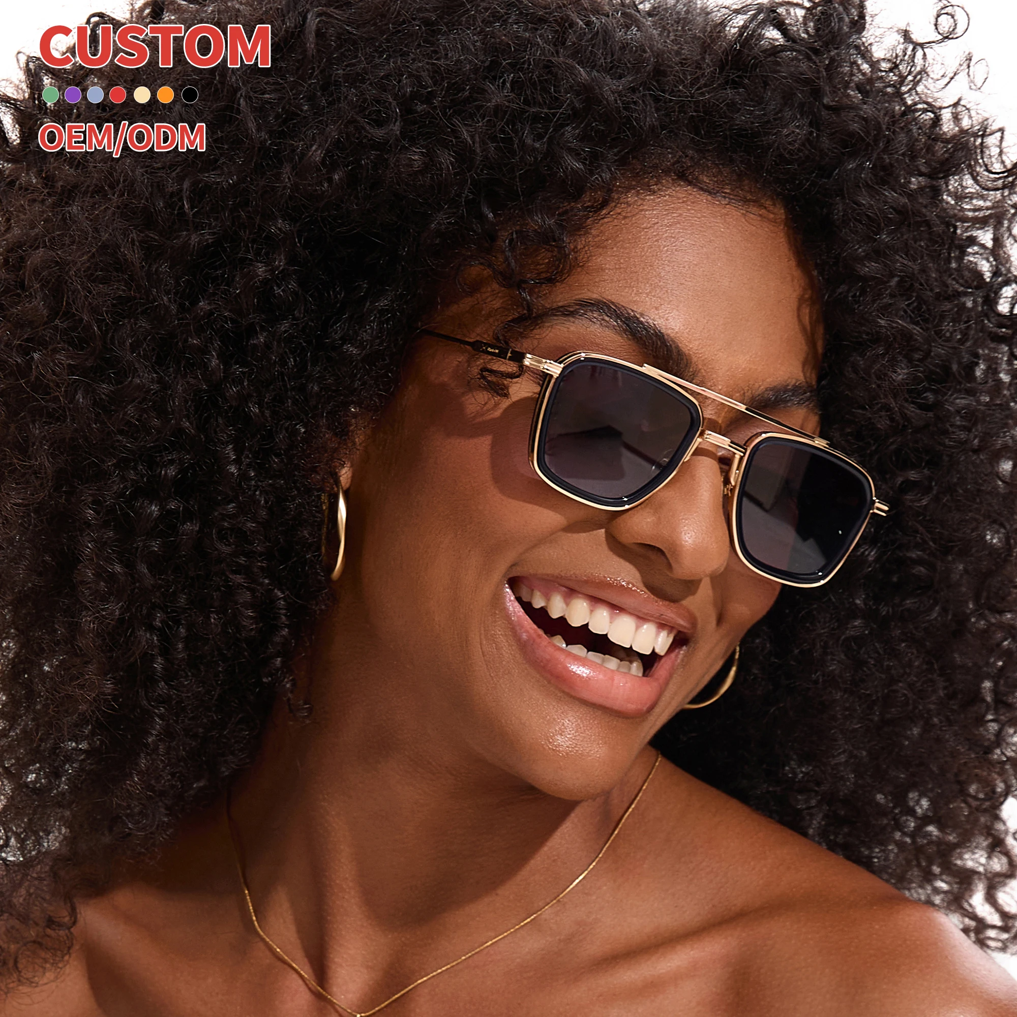 Высококачественные модные дизайнерские солнцезащитные очки под заказ известных брендов, металлические роскошные солнцезащитные очки UV400 для унисекс