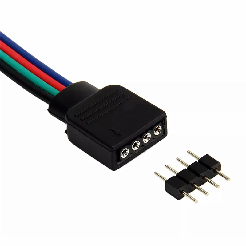Кабель 22AWG RGB/RGBW 4-контактный двойной зажим 5-контактный Штекер JST штекер-разъем 1 метр длиной для светодиодной ленты