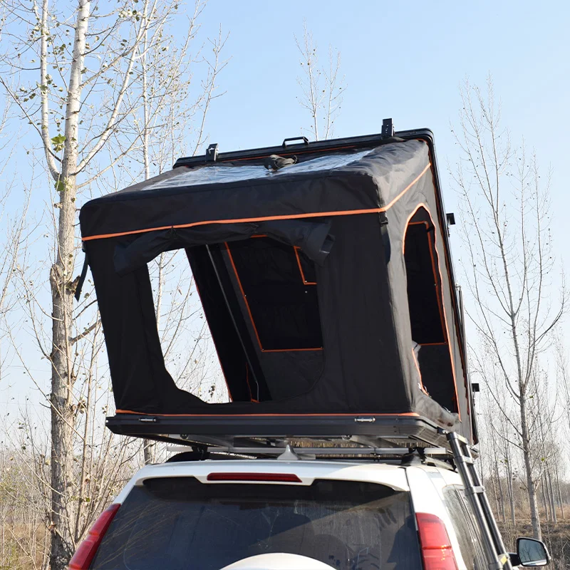 New Arrival Outdoor Camping Rhombus Hardtop Roof Top Tent Pop Up Camping Aluminum Rooftop Tent For Travel