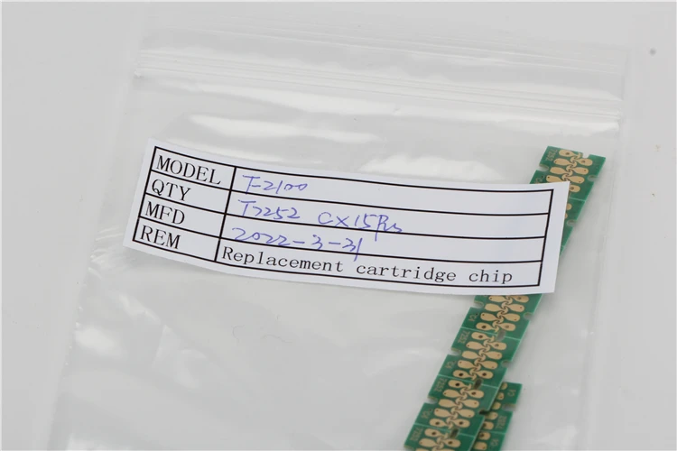 T7251-T7254 T725A Refillable Ink Reset Micro Cartridge Chip For Epson Sc F2100 F2000 F2130 F2410 F2150 F2160 Surecolor Printer