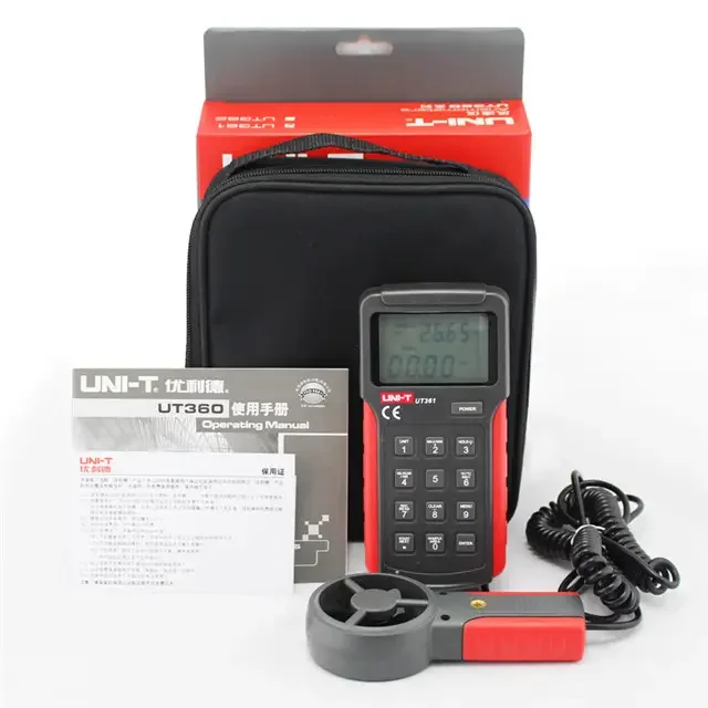 UNI-T UT361 анемометр для измерения скорости ветра манометр температуры воздуха скорость воздушного