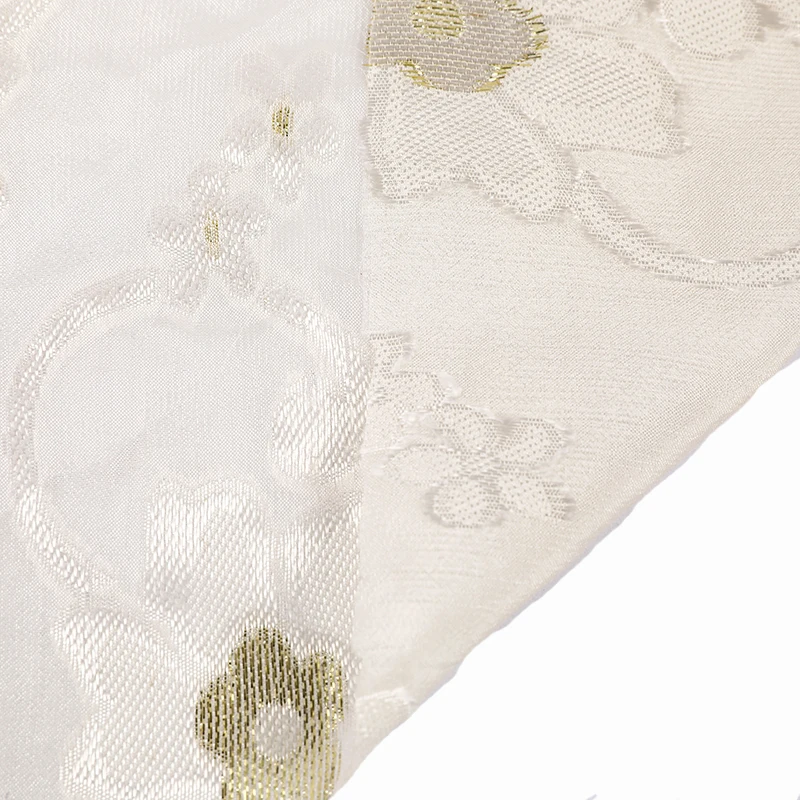 Горячая Распродажа! Роскошный Цветочный узор 15% золотой металлик 85% шелк Металлик Жаккардовая ткань парча