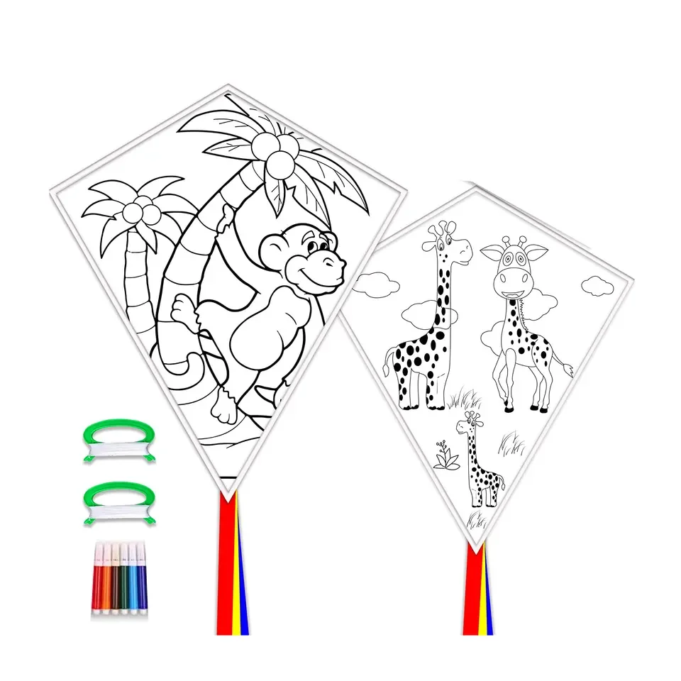 High quality china cheap promotional customized Educational Diamond diy paper kite