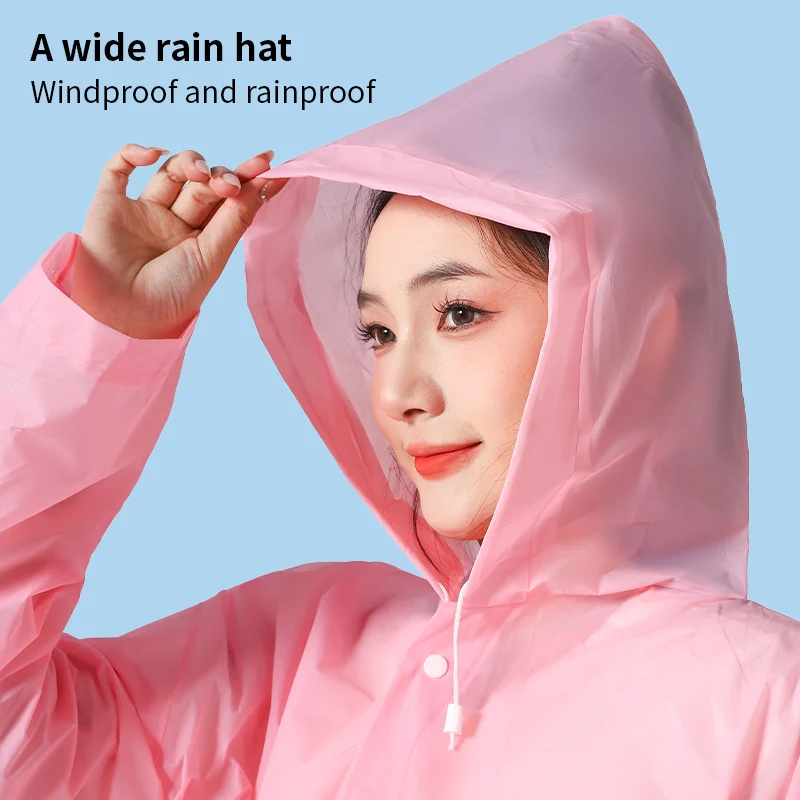 High Quality Durable Long Raincoat Waterproof Rain Coat Lightweight Outdoor Raincoat For Adult