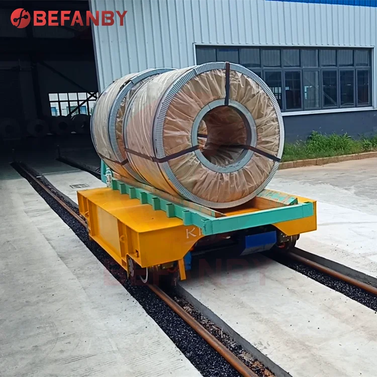 Alarm system power plant transport 20t aluminium foil electric coil rail transfer car