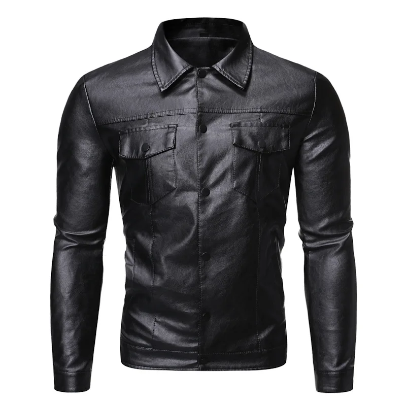 High Quality OEM custom motorcycle jacket coat embroidery logo pu leather bomber varsity jacket for men