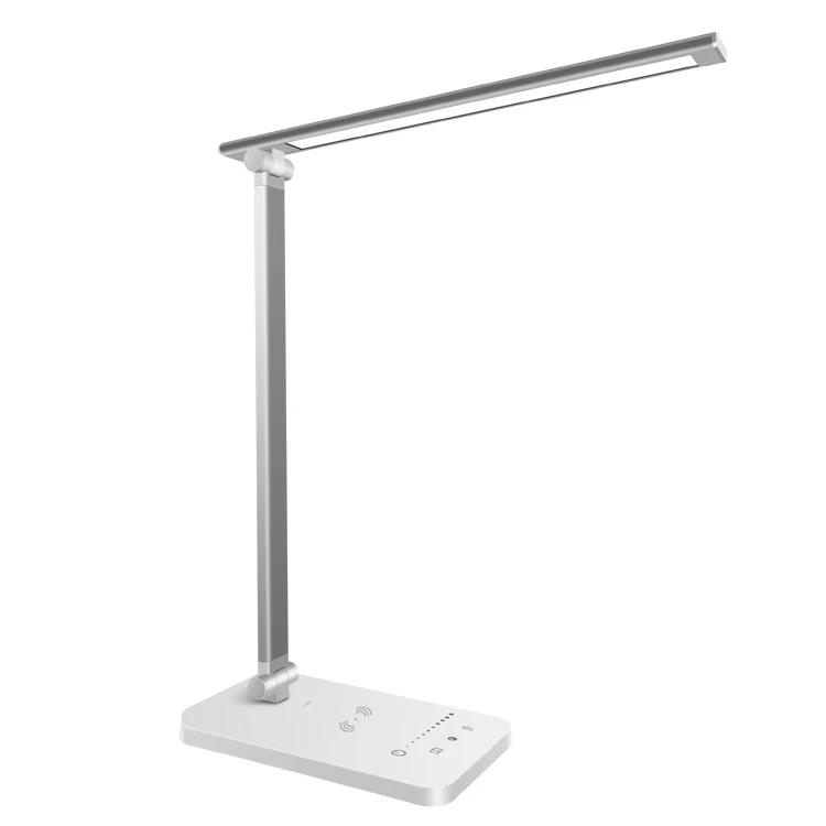 Morden multifunctional led desk lamp with wireless charger fast for reading