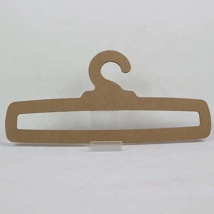 Custom Logo Printed 3.0MM Thickness Kraft Paper Scarf Display Hanger Towel  Display Hook