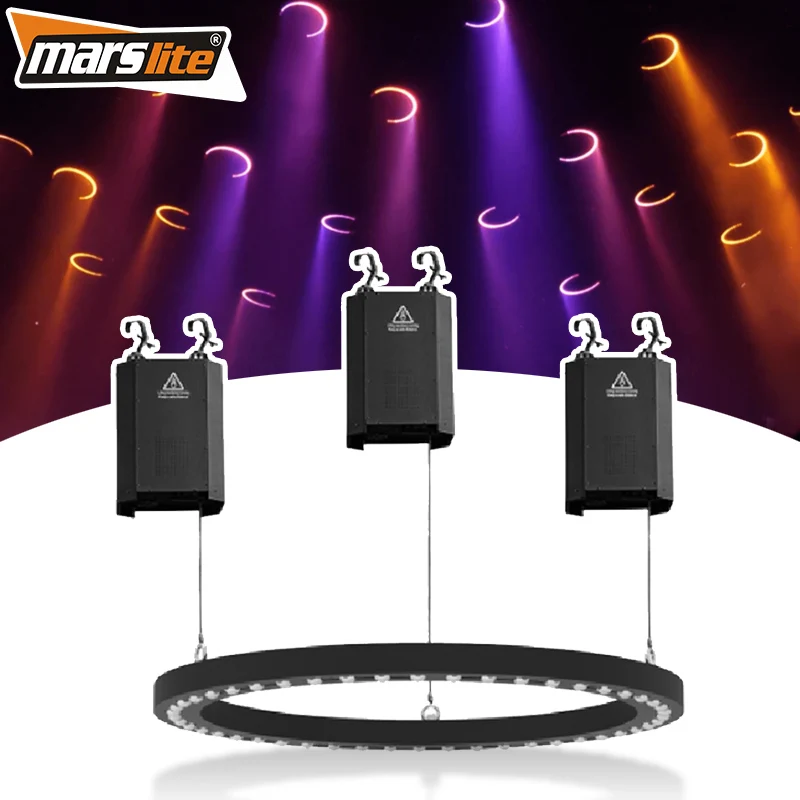 Winch Led Kinetic Lighting Kinetic Beam Ring Stage Lighting Equipment 48*15w Kinetic LED Ring for DJ Disco Bar Night Club