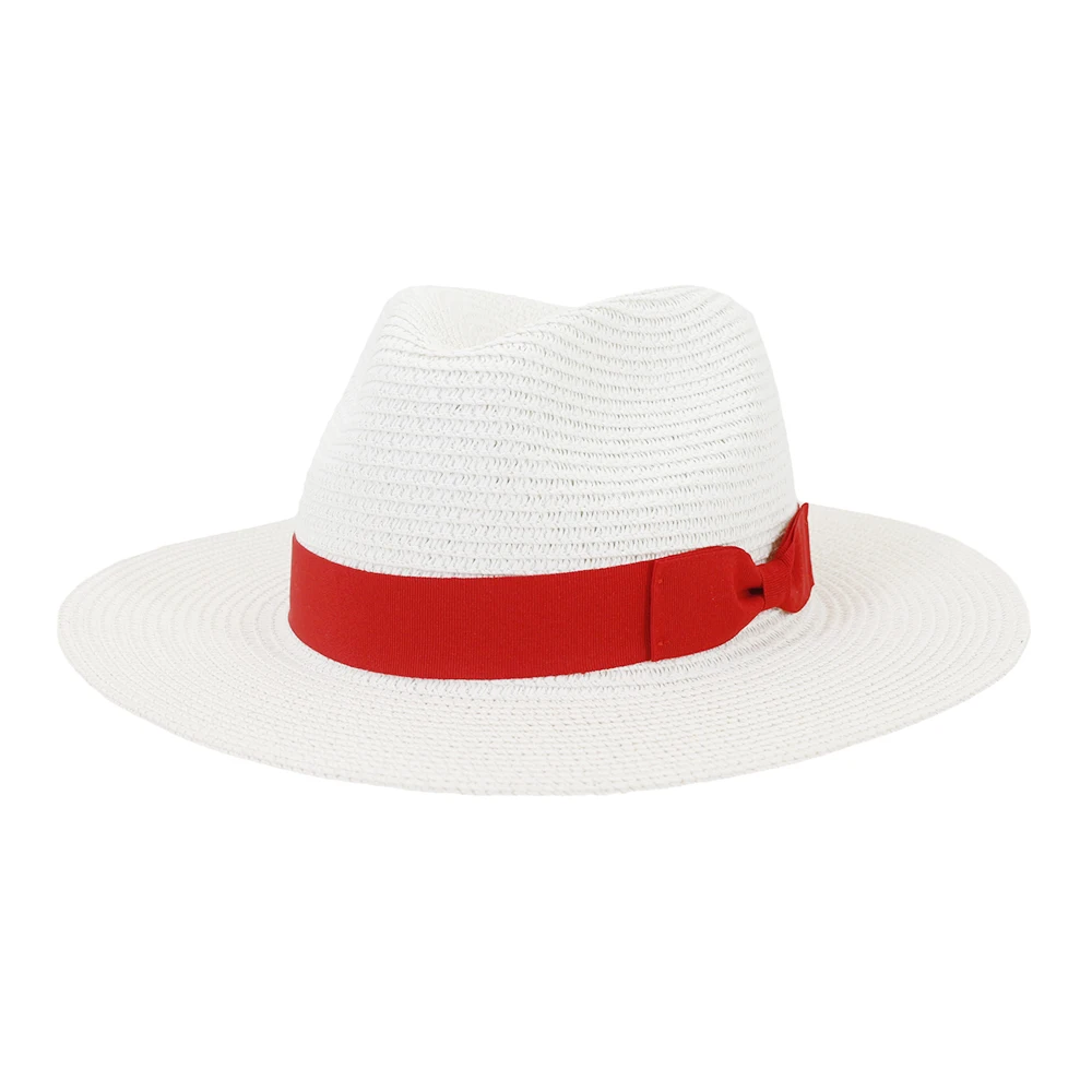 sombreros panama sun hat with bow Panama straw hats for women summer hats for men