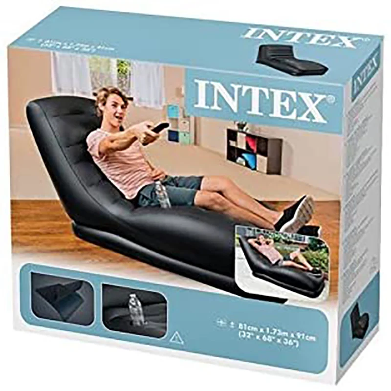 Intex 68595 надувной контурный мега-кресло для гостиной современное кресло с откидывающейся спинкой диван отдыха держателем