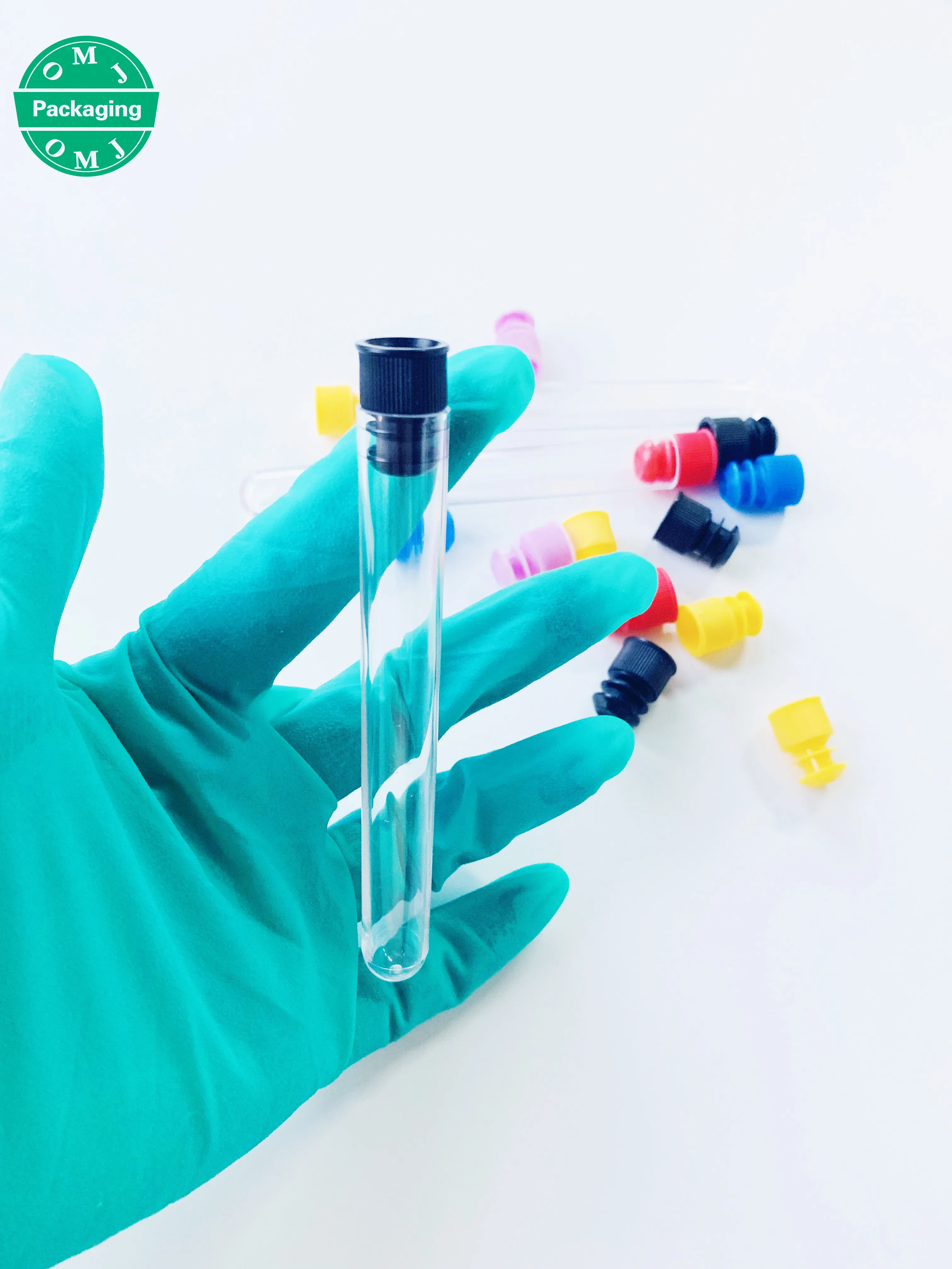Fixed Size Medical Plastic Test Tube With Plastic Screw Cap