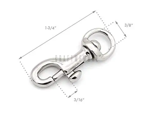 Hot Selling Swivel Snap Hook Round Eye Slide Bolt Lobster Clasp for Purse Keychains Accessories