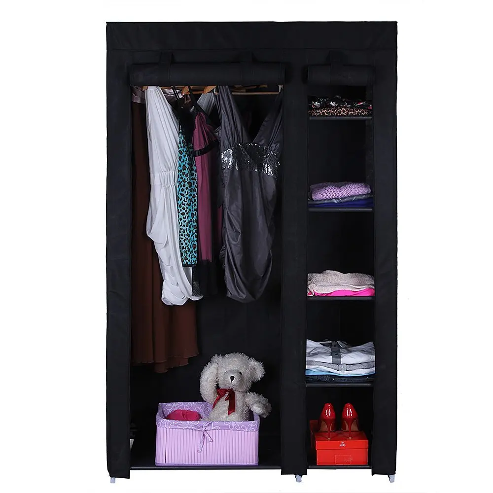Hot cheap DIY Non-woven single detachable folding fabric wardrobe cloth closet cabinet organizer