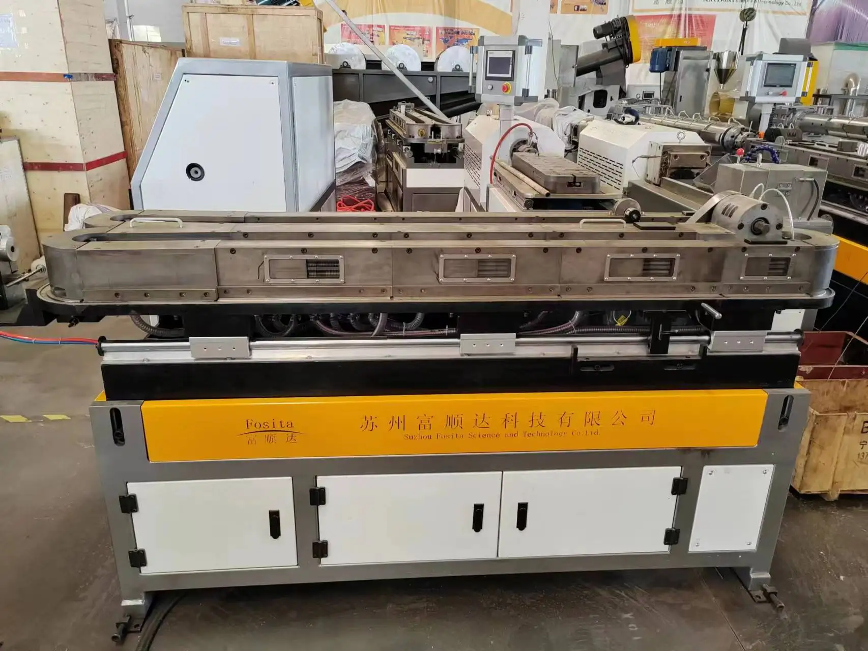 Fosita Automatic High Speed PP PE Plastic Shisha Hookah Hose Corrugated Pipe Making Production Machine