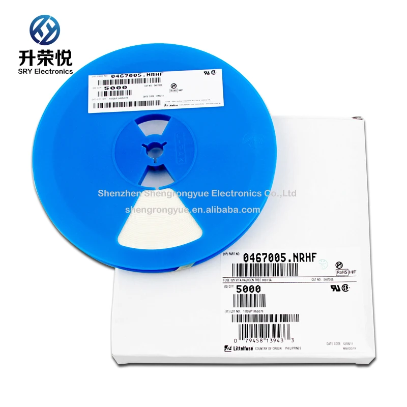  Новое и оригинальное Littelfuse 0467005.NRHF тонкий фильм предохранитель 5A 32 в 0603 поверхностного