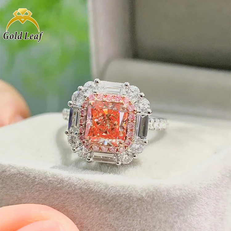 Goldleaf Custom IGI Certified Lab Grown Diamond Ring 18K Real Gold Fine Jewelry Ring Engagement Wedding Ring for Women
