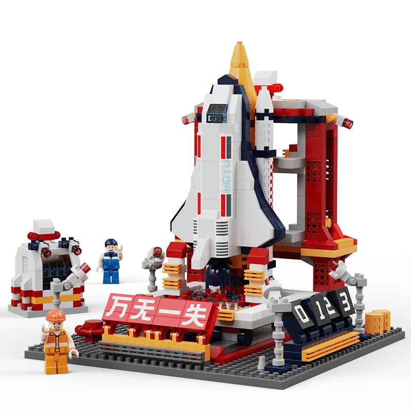 STEM space station educational bricks mini building blocks Toys For Children