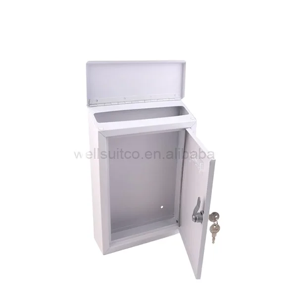 Water prood rust resistant lock metal mail box color coating letter box
