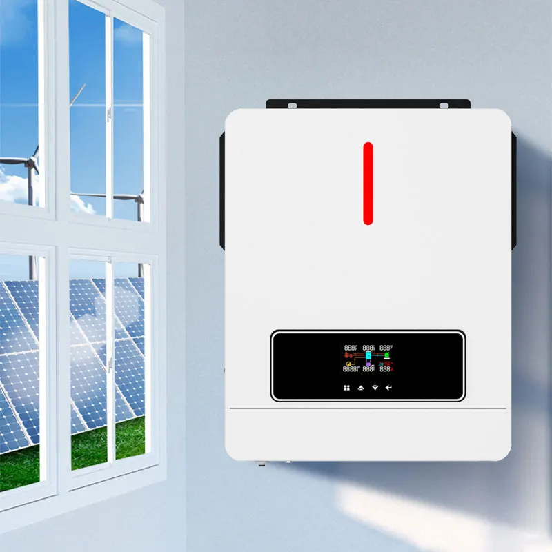 in stock ECO series 4.2KW 6.2KW ON/Off grid solar inverter120A MPPT Charger dual communication 24Vdc hybrid solar inverter