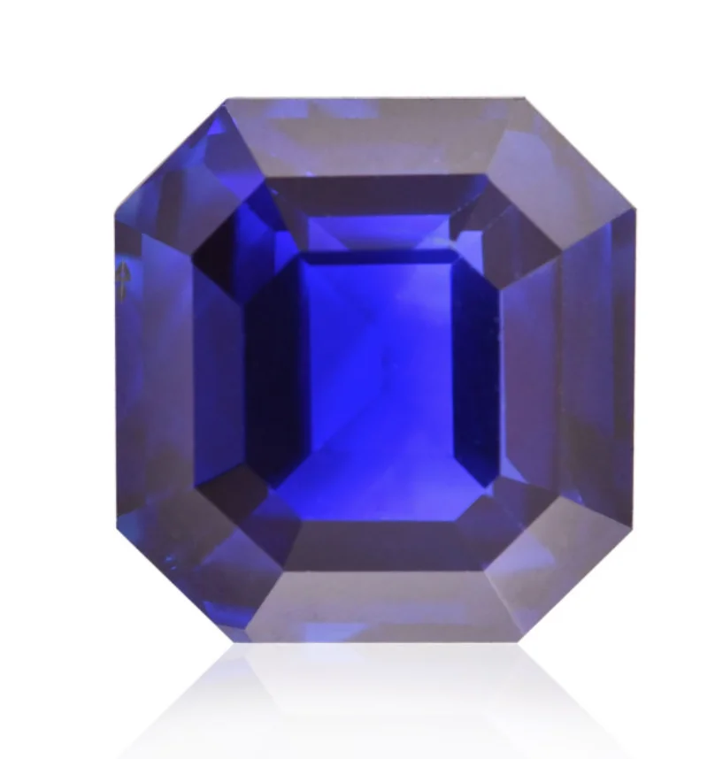 
Sri Lankan Emerald Cut Ceylon Blue Sapphire GRS Certified Loose Gemstone Precious Gemstone Of Heat Treatment 