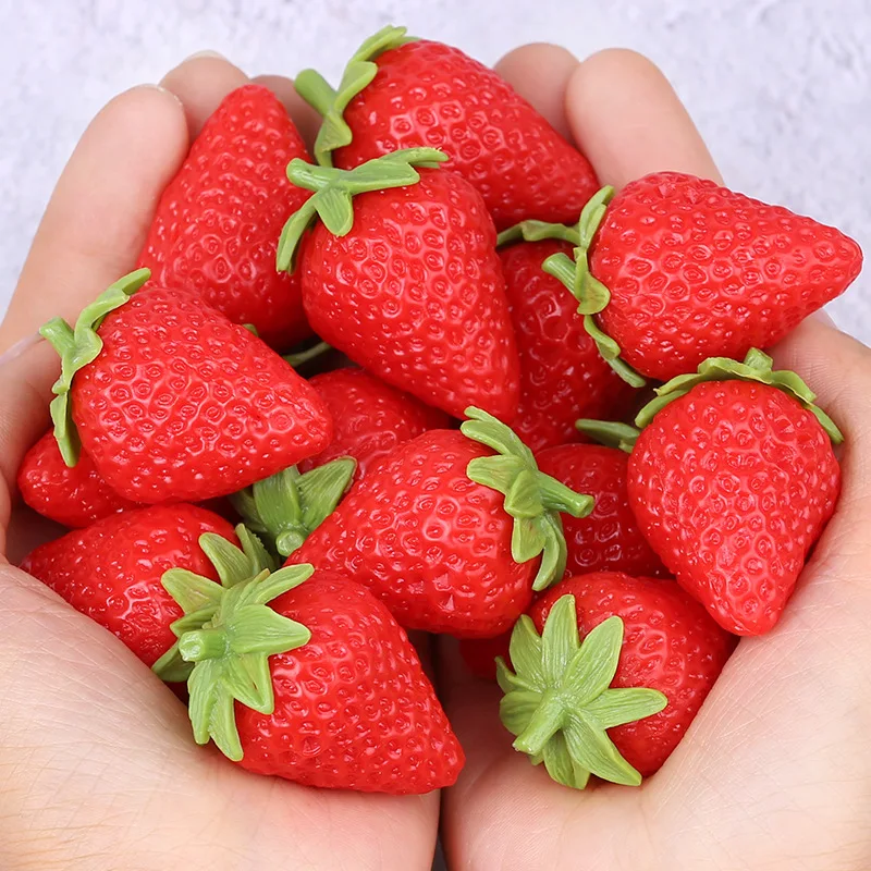 Red Strawberry Artificial Strawberry foam material imitation Strawberry cake bouquet decoration accessories flower packaging