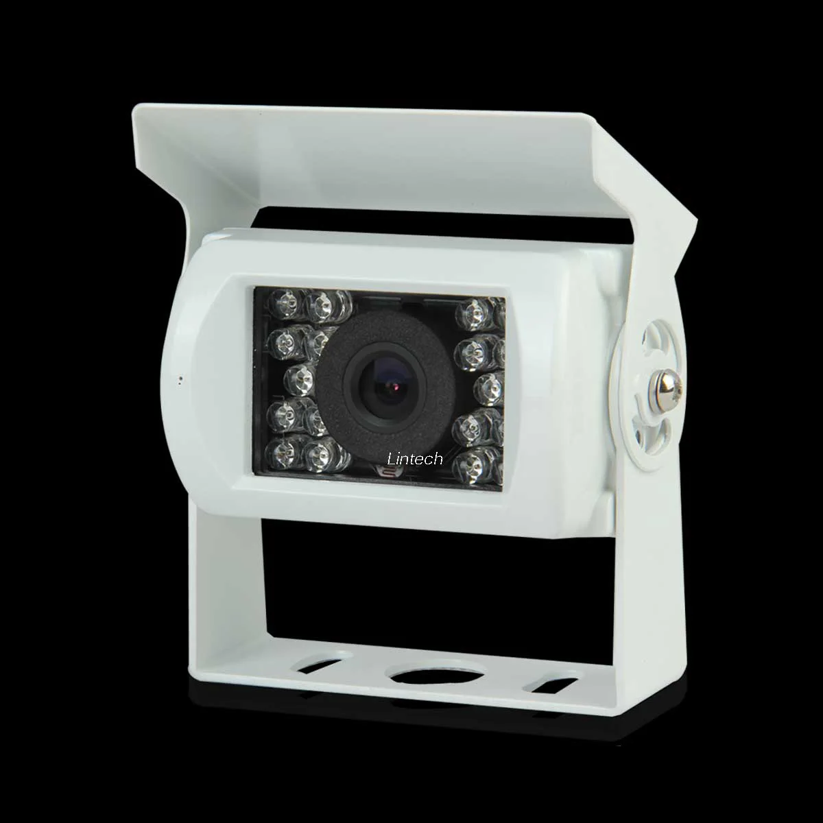 Custom Mic Phone White NTSC With 18 IR Lens Super Night Vision And Waterproof Bus Rear View Camera