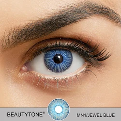 Julia blue eye contact lenses fashion style yearly color contact lens