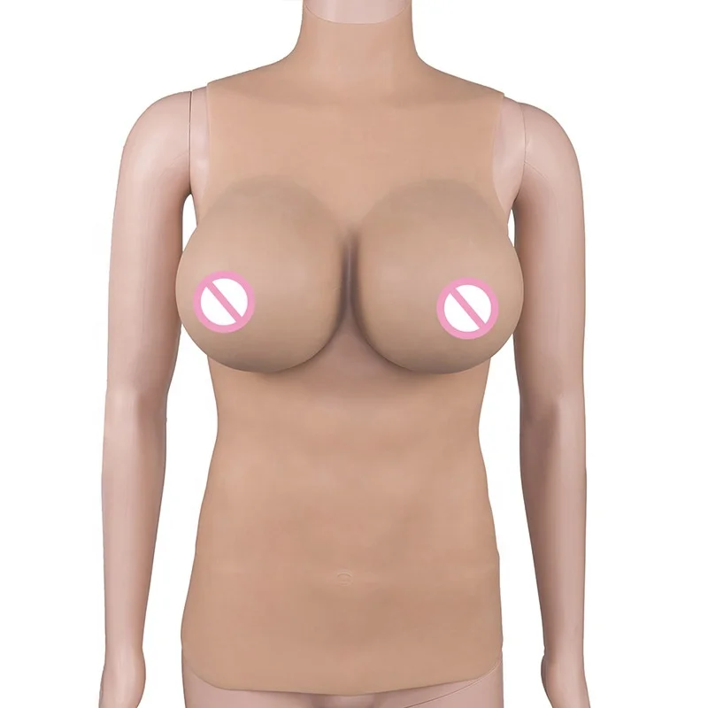 
G- Cup Food Grade Silicone Lifelike Breast Forms Crossdresser Cosplay Boobs Artificial 