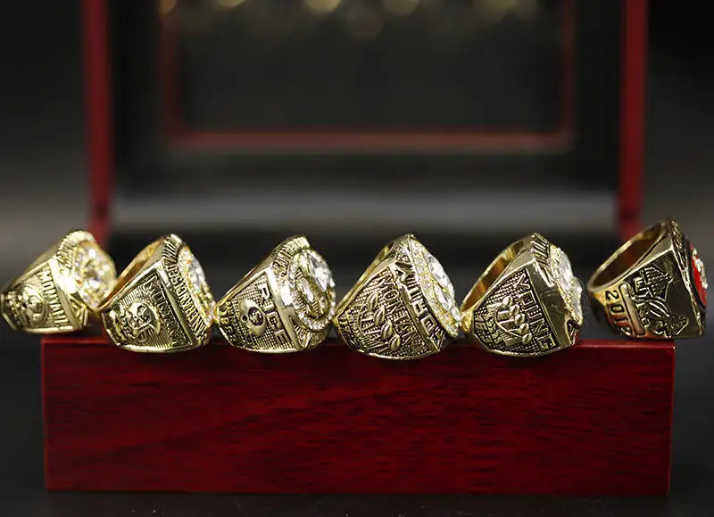 6 Pcs San Francisco National Football NFL Championship Ring Champion Ring Set Fashion Men