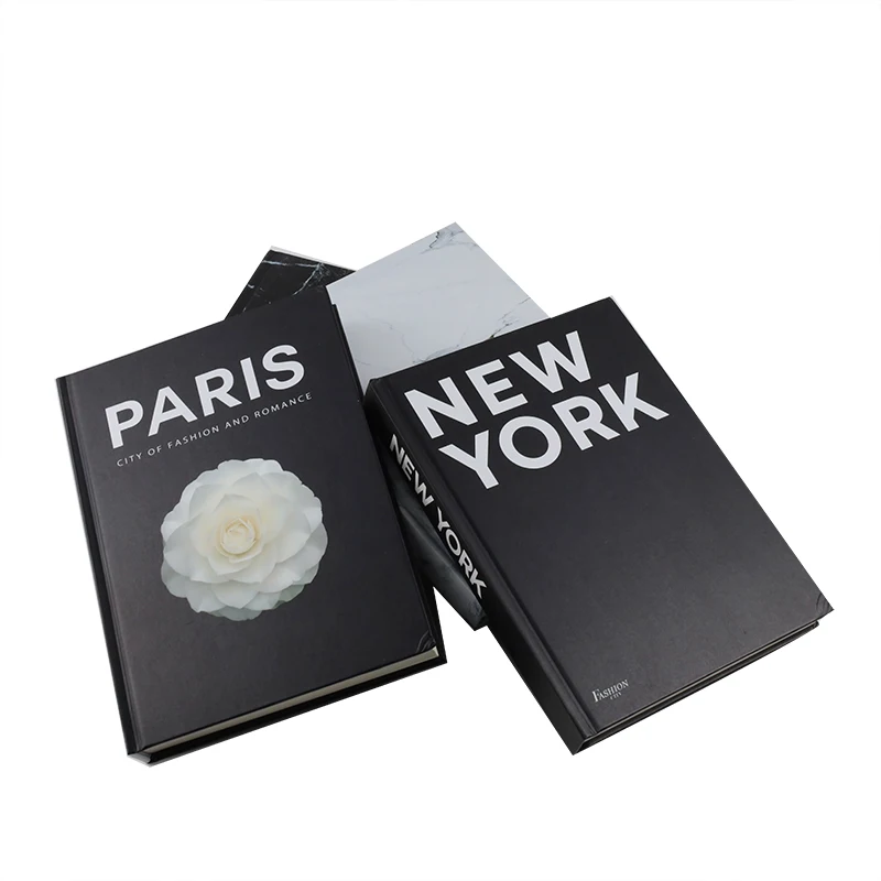 Customization Modern Hardcover Decorative Book Set Fashion Design Book Stack Display Books For Decorating