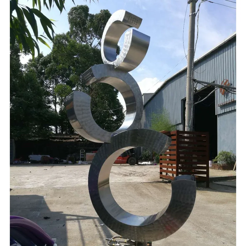 Modern Western Style Metal Water Fountain Garden Sculpture