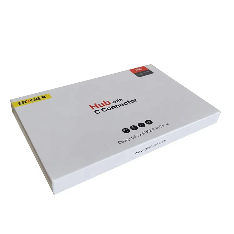 Wholesale Recyclable White Electronic Products Card Box Custom Brand Logo Printing Chips Packaging Box