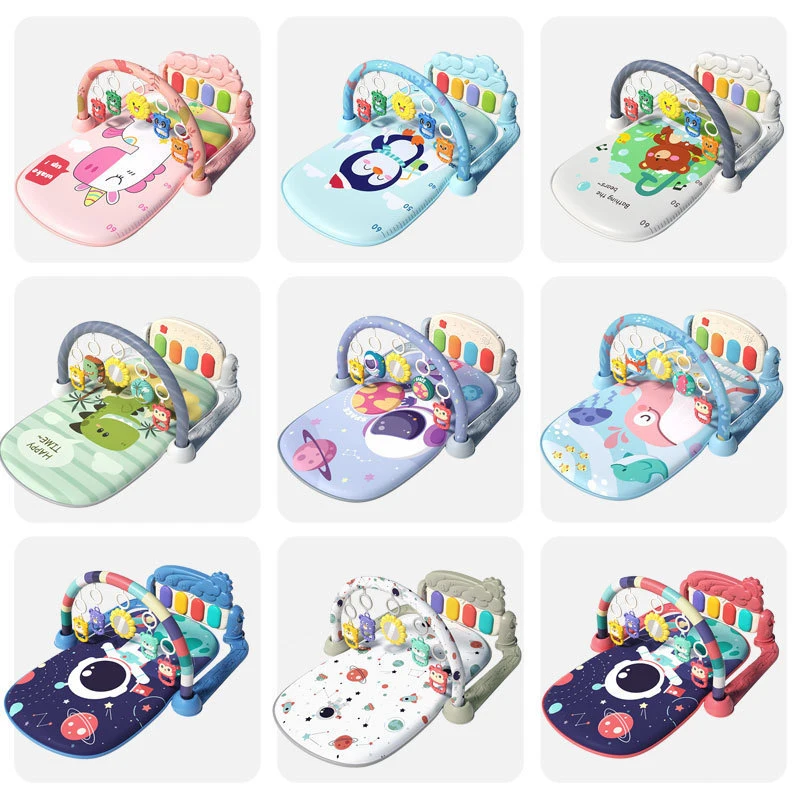 2024 New Baby Music Rack Play Mat Kid Rug Puzzle Carpet Piano Keyboard Infant Playmat Early Education Gym Crawling Game Pad Toy