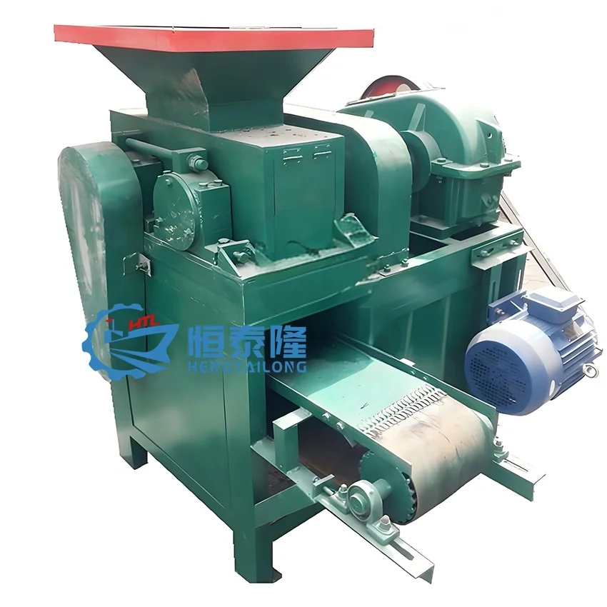 hot sale new tech energy saving fluorite charcoal lime powder material briquette making machine from china
