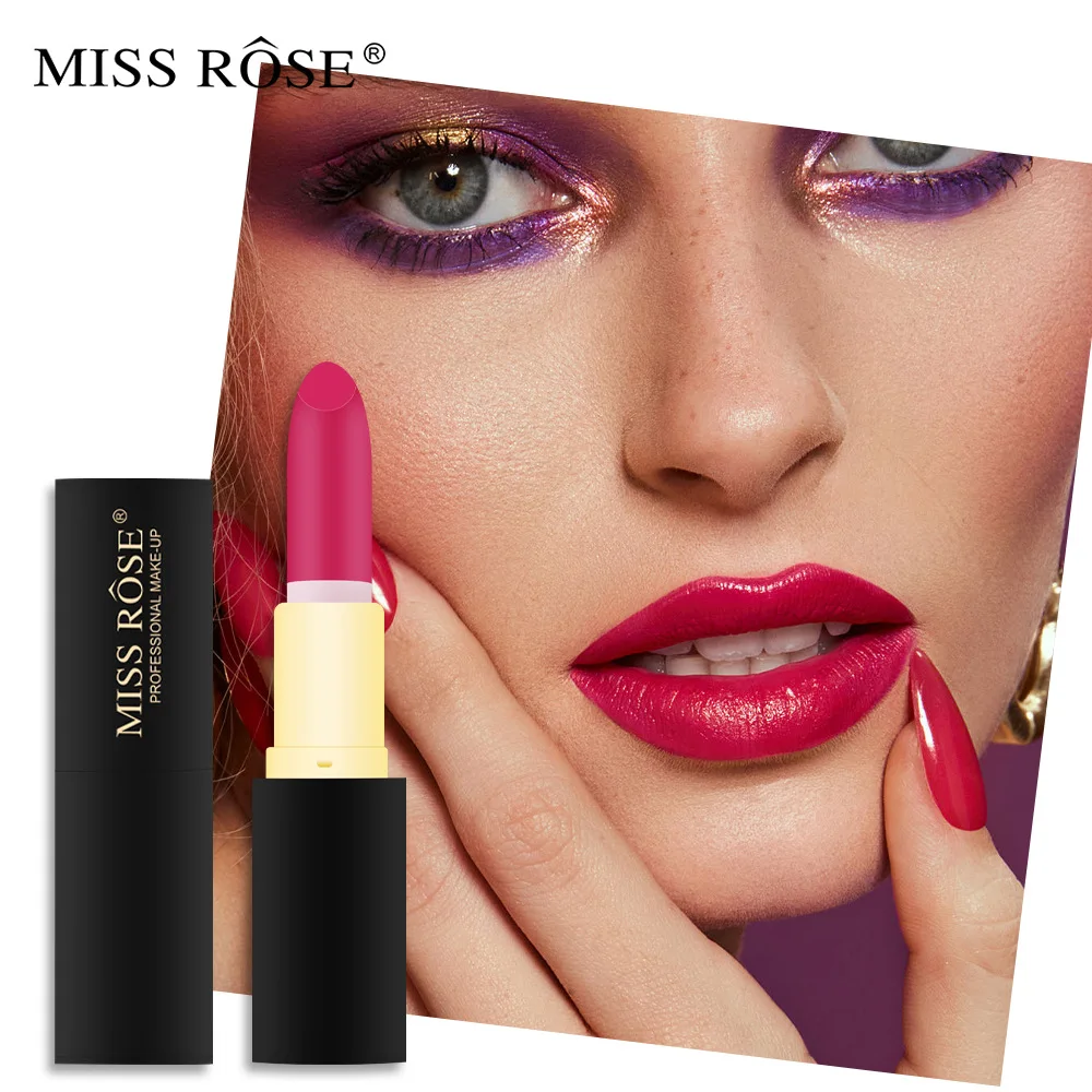 MISS ROSE Matte Lipsticks No Colour Loss No Stick Long Lasting Velvet Lipsticks