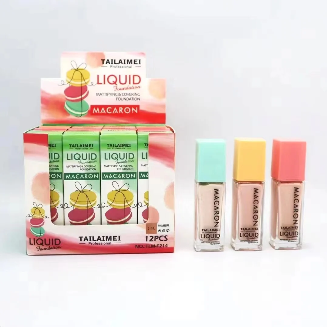 Customized full coverage liquid foundation facial breathable moisturizing matte makeup foundation