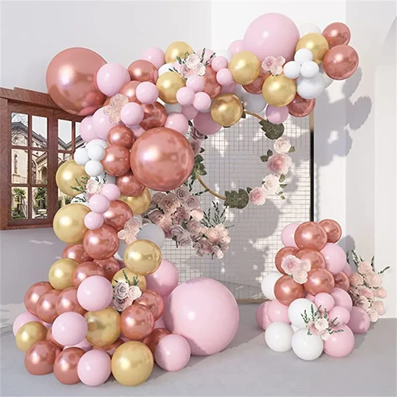 Pastel Decorative Balloon, Wedding Birthday Balloons Garland Arch Kit Foil Wedding Balloons//