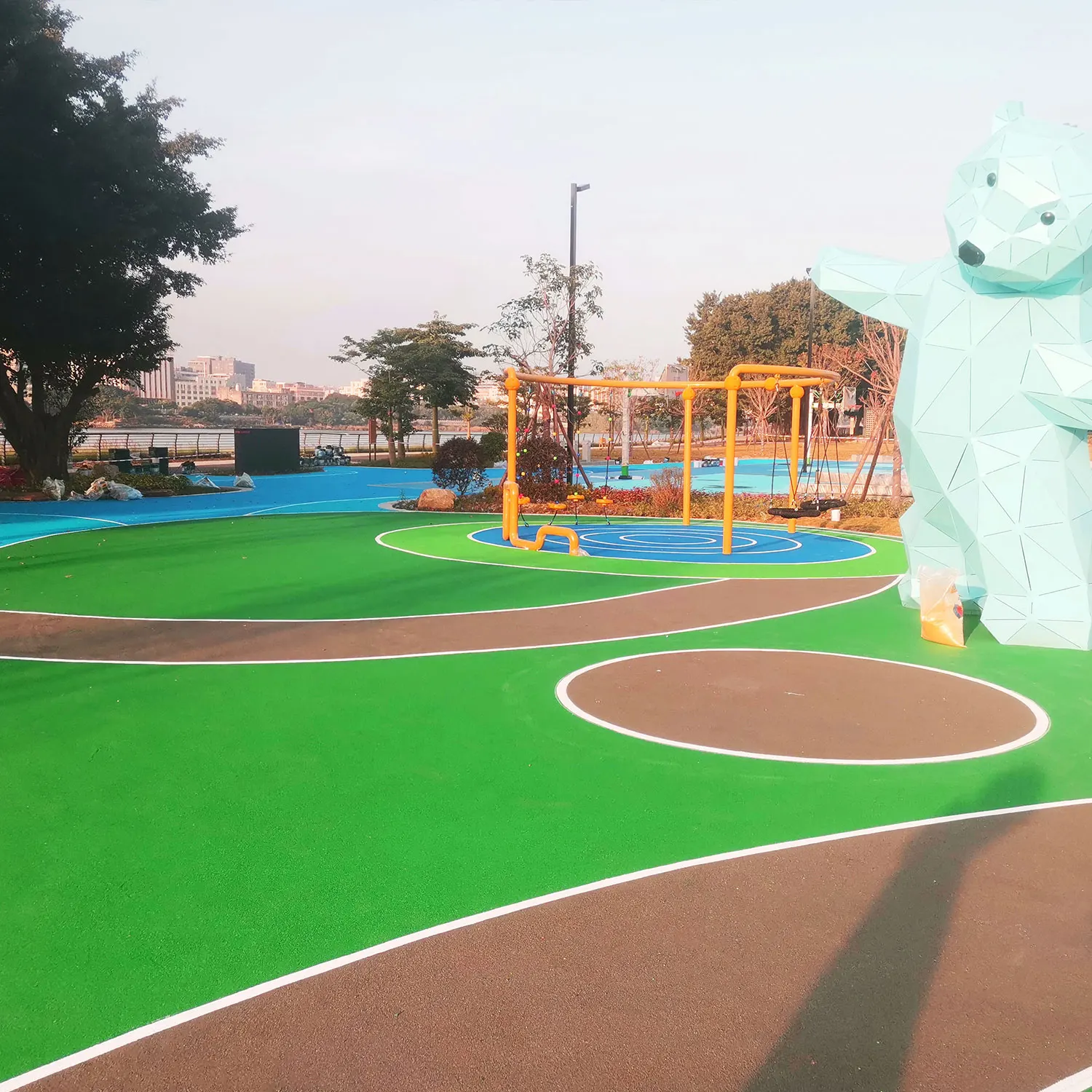 100% новые резиновые гранулы EPDM для безопасного пола детской игровой площадки