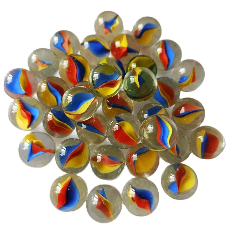 Selling cheap 16 mm 25 mm transparent monochrome hand wound marble glass marbles
