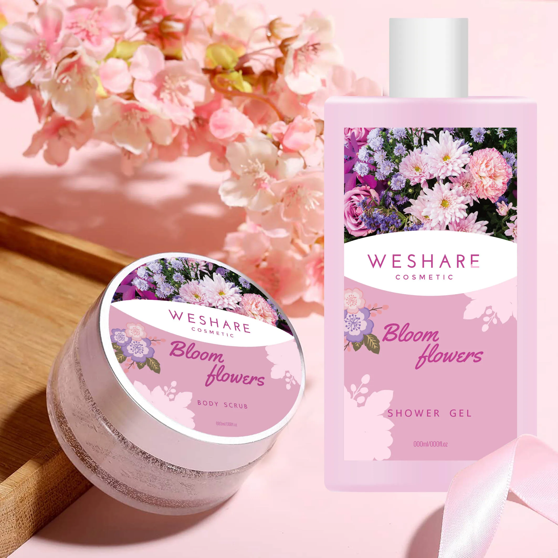 mothers day gentle skin cleanser lemon body scrub shower cream gel body wash oem small moq unisex bath gift set