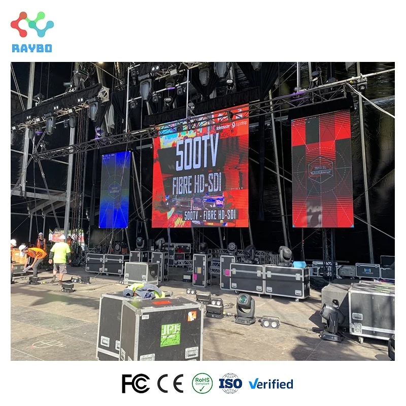 Raybo Pantalla Led Para Publicidad Крытый уличный сценический танцпол P3 Hd светодиодный экран видео настенная панель интерьер