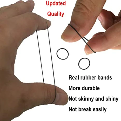 Custom Biodegradable Natural Elastic Bands Small Black Rubber Band for Office Bank Home and Various Purpose