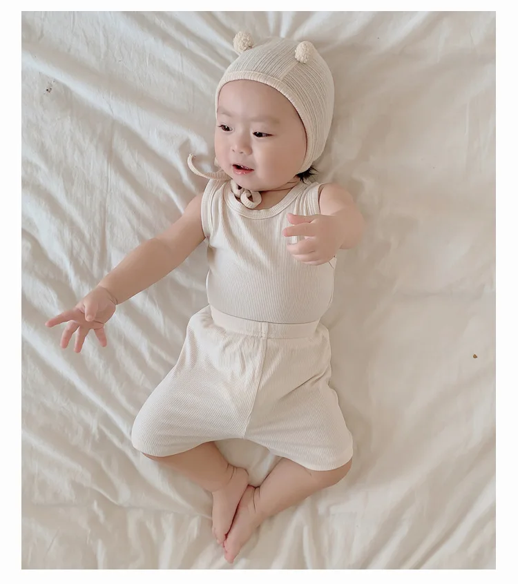 Custom Summer Kids Bamboo Viscose Baby Pajamas Boys Short Sleeve Two Pieces Organic Bamboo Clothing Pjs Set Bamboo Baby Clothes