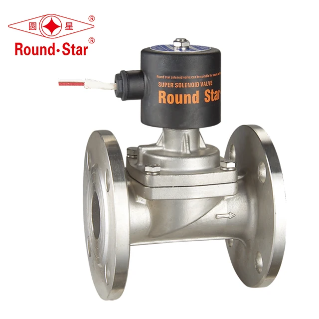 RSPS-F series brass and stainless steel body Steam solenoid valve with flange