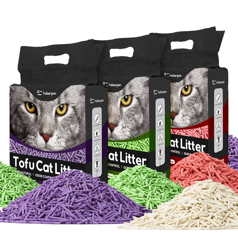 Factory Direct Supply	Premium Strong Clumping arena para gatos Dust Free Deodorization Cat Litter Tofu