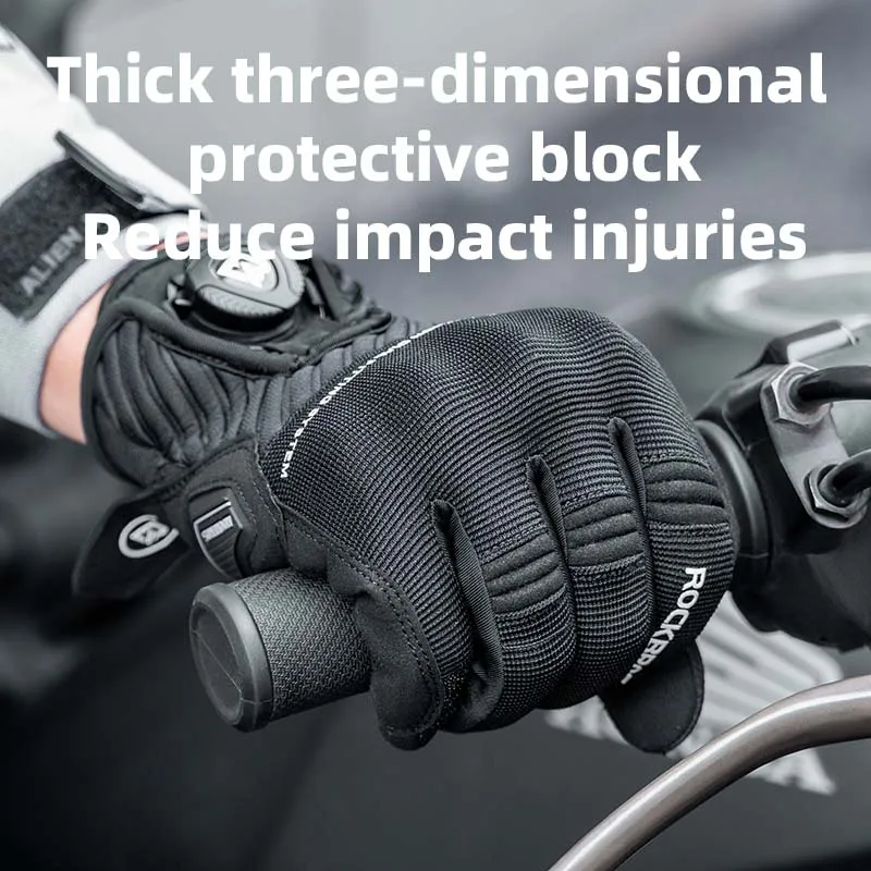 ROCKBROS Touch Screen Motorcycle Riding Gloves Winter&Summer Motos Protective Gear Racing Gloves Motocross Bike Glove