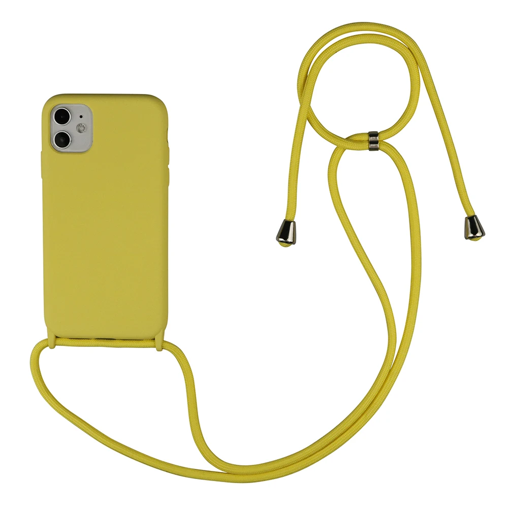 Cell Silicone Wrist For Huawei Phone Necklace Strap Case With Hook Hang Neck Sports Small Fan