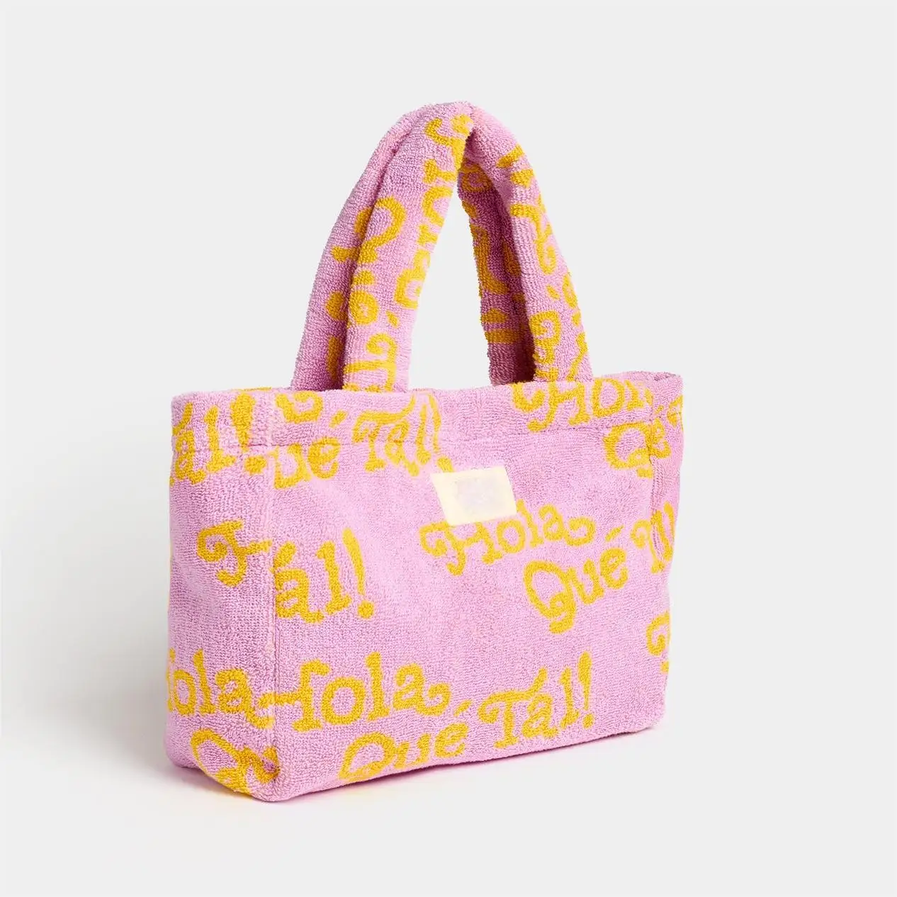 Custom Size Logo Striped Cotton Towel Towelling Terry Cloth Zipper Beauty Cosmetic Makeup Make Up Toiletry Skincare Pouch Bag