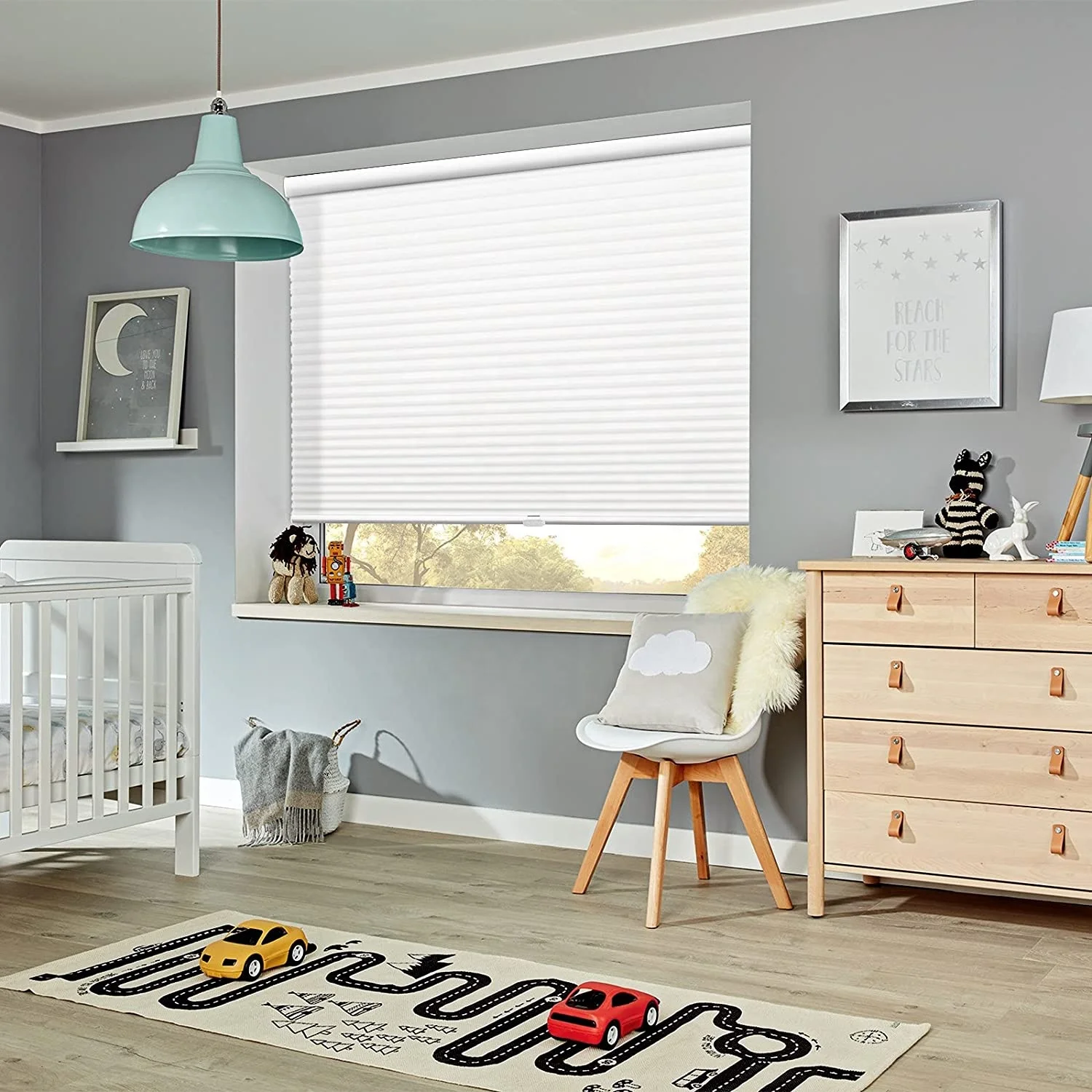 Light Filtering Cordless Window Cellular Shades Honeycomb Blinds for Windows-custom Cut to Size Noise Cancelling Window Blinds